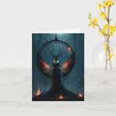 Samhain Blessings Karte (Gelbe Blume)