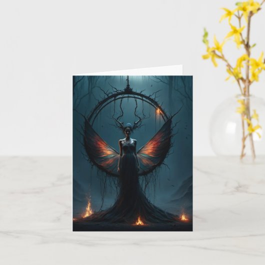 Samhain Blessings Karte (Gelbe Blume)