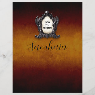 Samhain-Book of Shadows-Seite mit Korrespondenzen