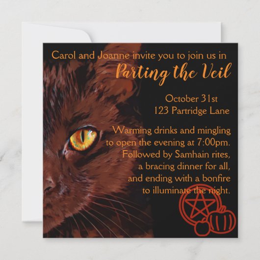 Samhain-Einladung Einladung (Vorderseite)