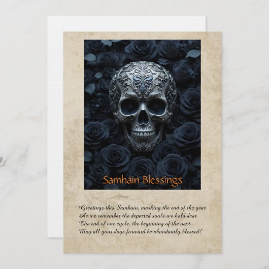 Samhain Greeting Card Dankeskarte (Vorne/Hinten)