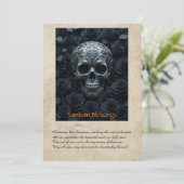 Samhain Greeting Card Dankeskarte (Stehend Vorderseite)