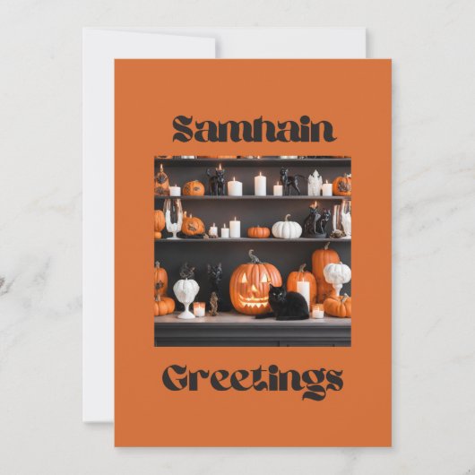 Samhain Greetings Feiertagskarte (Vorderseite)