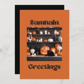 Samhain Greetings Feiertagskarte (Vorne/Hinten)