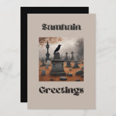 Samhain Greetings Feiertagskarte (Vorne/Hinten)