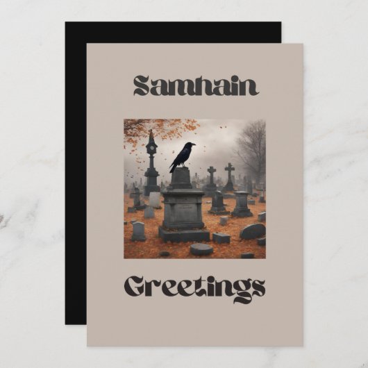 Samhain Greetings Feiertagskarte (Vorne/Hinten)