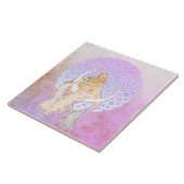 Samhain Greetings Lunar Goddess Keramik Tile Fliese (Seite)