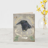 Samhain - Halloween Greeting Card Karte (Gelbe Blume)