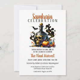 Samhain Harvest Hexches Brew Halloween-Party Einladung
