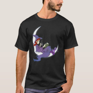 Samhain Hexen Bücher Kaffee Katzen Halloween T-Shirt