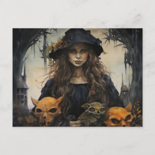 Samhain-Hexen-Postkarte Postkarte