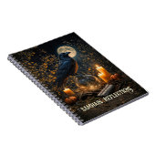 Samhain-Journal mit Rabe und Mond Notizblock (Rechte Seite)