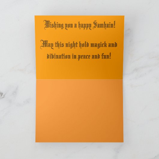 Samhain Karte basiert auf Vintager Karte (Innenseite)