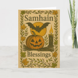Samhain-Karte Feiertagskarte