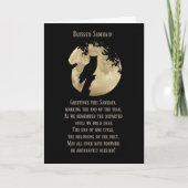 Samhain-Karten, gesegnet Samhain mit eigenen und m Karte (Vorderseite)