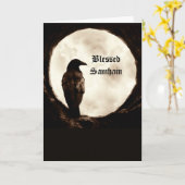 Samhain mit Crow Raven Portal Karte (Gelbe Blume)