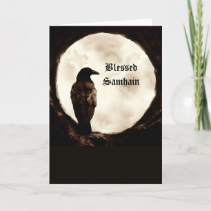 Samhain mit Crow Raven Portal Karte