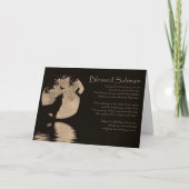 Samhain mit Owl Wolf Raven und Moon Sabbat Karte (Vorderseite)