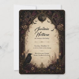 Samhain Nocturne Gothic Halloween-Party Einladung