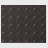 Samhain Nocturne Gothic Halloween-Verpackung Geschenkpapier (Flach)