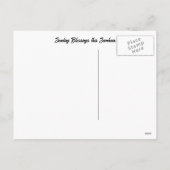 Samhain Owl Candles Feiertagspostkarte (Rückseite)