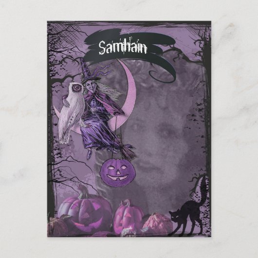 Samhain Pagan Fantasy Art Postcard Postkarte (Vorderseite)