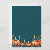 Samhain Party Fall Pumpkins & Candles Einladung (Rückseite)