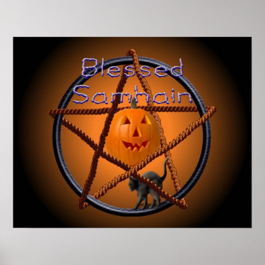 Samhain Pentagramm Poster (Vorne)
