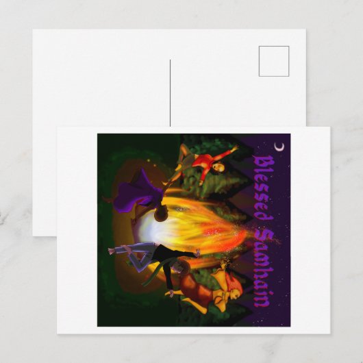 Samhain Postkarte (Vorne/Hinten)