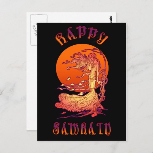 Samhain Postkarte (Vorne/Hinten)