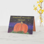 Samhain Pumpkin Night Karte (Gelbe Blume)