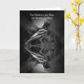 Samhain Raven Crow Segen-Gedichtkarte Karte (Gelbe Blume)