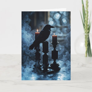 Samhain Raven und Candles Gothic mit Smoky Karte