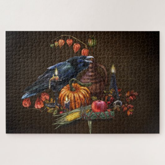 Samhain-Ritual mit Rabe Puzzle (Horizontal)
