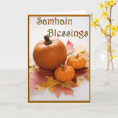 Samhain Segen Karte (Gelbe Blume)