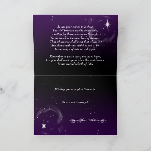 Samhain Tidings Karte (Innenseite)