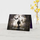 Samhain Tidings Karte (Gelbe Blume)