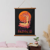 Samhain Wandteppich Mit Holzrahmen (Schlafzimmer)