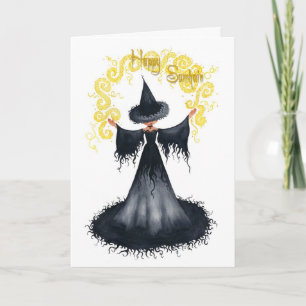 Samhain Witch Grußkarte Karte