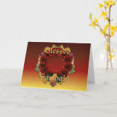 Samhain Wreath Grußkarte Karte (Gelbe Blume)