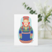 Sami (blondes Haar) Matryoshka Postcard Postkarte (Stehend Vorderseite)