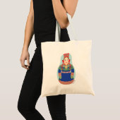 Sami (braunes Haar) Matryoshka-Beutel Tragetasche (Vorderseite (Produkt))