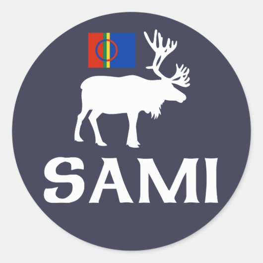 Sami, das "Volk der acht Jahreszeiten"-Sticker Runder Aufkleber (Vorderseite)