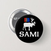 Sami, die Leute von acht Jahreszeiten Button (Vorne & Hinten)
