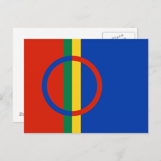 Sami Flag Postkarte (Vorne/Hinten)