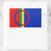 Sami Flag Rechteckiger Aufkleber (Tasche)
