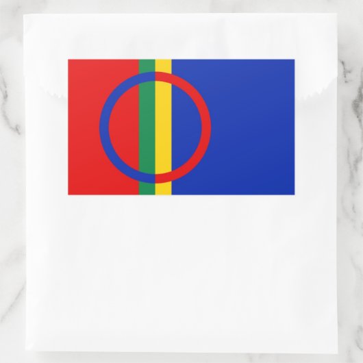 Sami Flag Rechteckiger Aufkleber (Tasche)