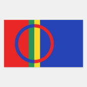 Sami Flag Rechteckiger Aufkleber (Vorderseite)