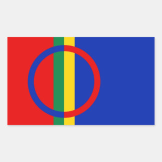 Sami Flag Rechteckiger Aufkleber