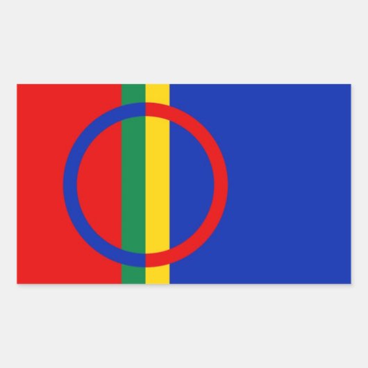 Sami Flag Rechteckiger Aufkleber (Vorderseite)